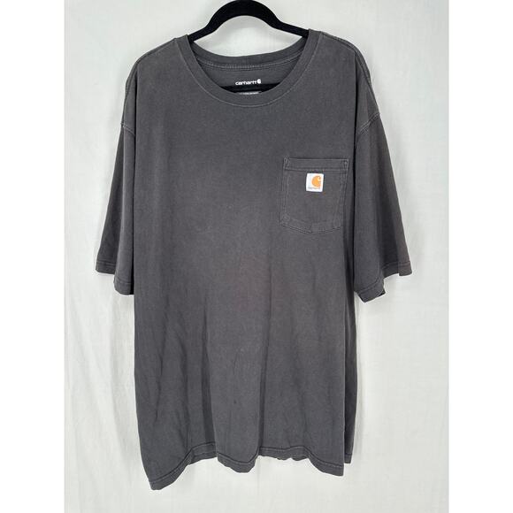 Carhartt Pocket Tee Shirt Mens 3XL Black Loose Fit Faded Graphic Short Sleeve - Picture 1 of 5